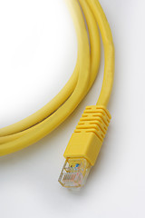 Image showing Lan cable isolated on the white background