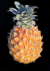 Image showing Fresh yellow pineapple 