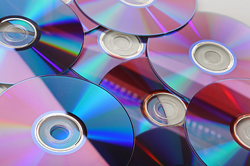 Image showing Many CD's isolated