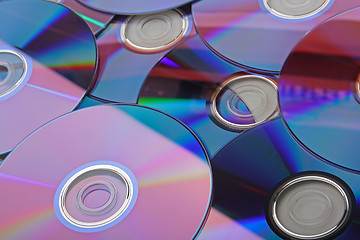 Image showing Many CD's isolated