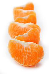 Image showing Red sliced mandarin