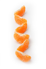 Image showing Red sliced mandarin