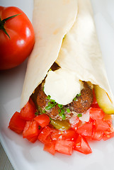 Image showing falafel wrap