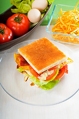 Image showing club sandwich