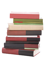 Image showing tower books arranged in stack