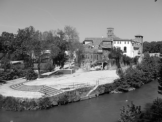 Image showing Tiber Island in Rome