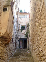 Image showing Narrow croatian small street