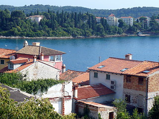 Image showing View of seafront of Rovinj