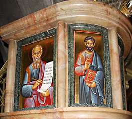 Image showing Icon in Church of the Holy Sepulchre