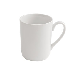 Image showing White cup isolated on white with clipping path