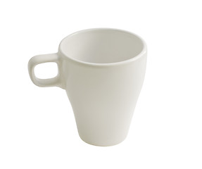 Image showing White cup isolated on white with clipping path