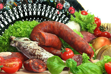 Image showing Spanish Salami