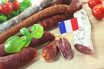 Image showing French salami