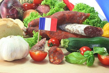 Image showing French salami