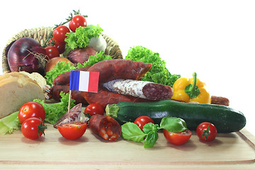 Image showing French salami