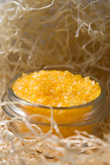 Image showing Yellow sea salt bath