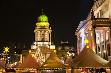 Image showing berlin gendarmenmarkt weihnachtsmarkt-