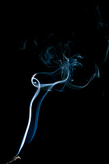 Image showing dancing smoke abstract on black