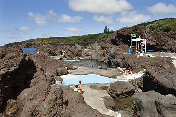 Image showing Natural swimming pool in Faial