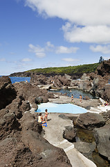 Image showing Natural swimming pool in Faial