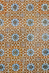 Image showing Portuguese glazed tiles 190