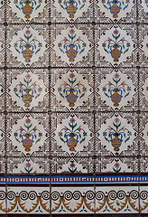 Image showing Portuguese glazed tiles 195