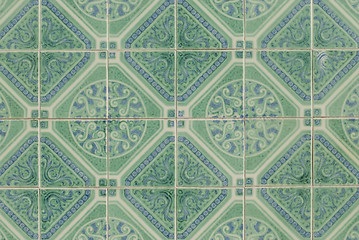 Image showing Portuguese glazed tiles 196