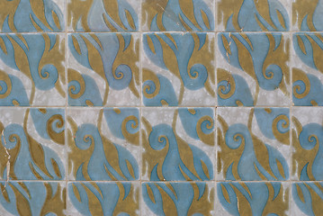 Image showing Portuguese glazed tiles 204