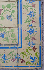 Image showing Portuguese glazed tiles 206