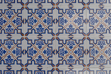 Image showing Portuguese glazed tiles 210