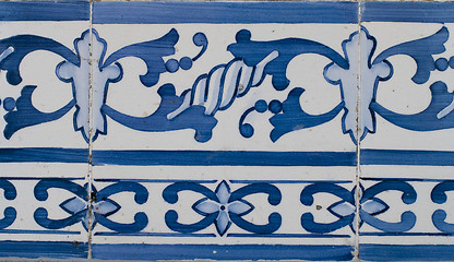 Image showing Portuguese glazed tiles 211