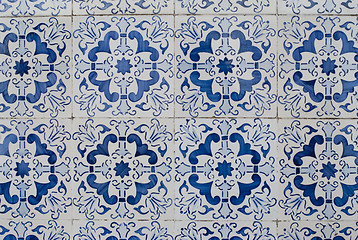 Image showing Portuguese glazed tiles 212