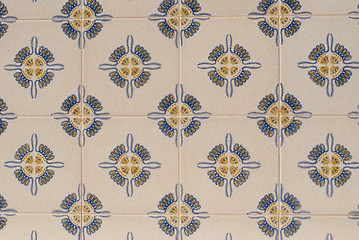 Image showing Portuguese glazed tiles 215