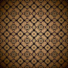 Image showing Gold leaf wallpaper