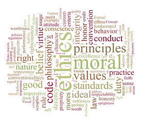 Image showing ethics and morales