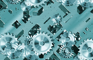 Image showing cogs and clockwork machinery