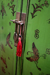 Image showing Oriental door