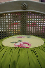 Image showing Colorful green pillow