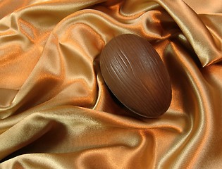 Image showing Easter egg on satin