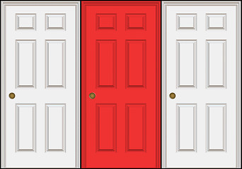 Image showing Three Doors