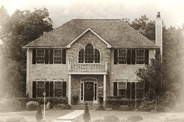 Image showing Modern House Sketch