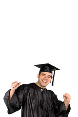 Image showing Happy Graduate Celebrating