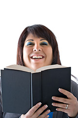 Image showing Happy Smiling Book Reader