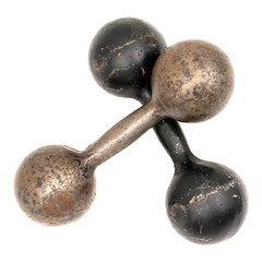 Image showing Old dumbbells