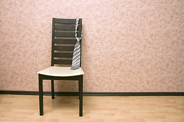 Image showing Tie on the chair