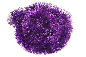 Image showing Circle from violet tinsel