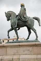 Image showing statue Napoleon and his brothers Diamant Square Ajaccio Corsica