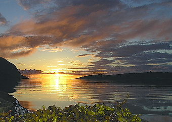 Image showing midnight sun