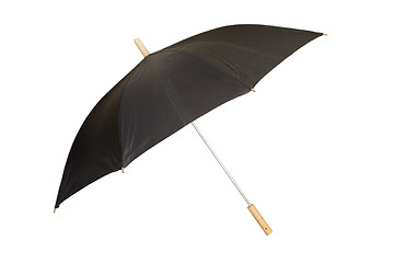 Image showing open black business umbrella