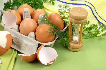 Image showing Egg Timer With Eggs